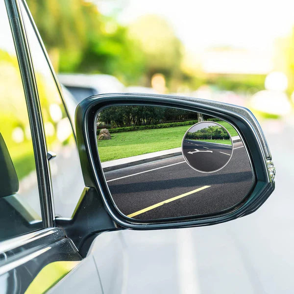2 PCs rotatable Car Round Mirror Original Glass Rear view Blind spot Side Mirror rotatable lens