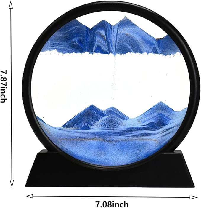 3D Moving Sand Mountain Lamp With Stand