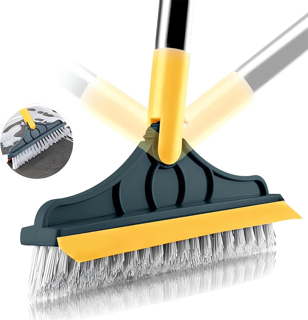 2 In 1 Floor Cleaning Brush Bathroom Tile Windows Floor Cleaning Brush With 120° Rotatable Head