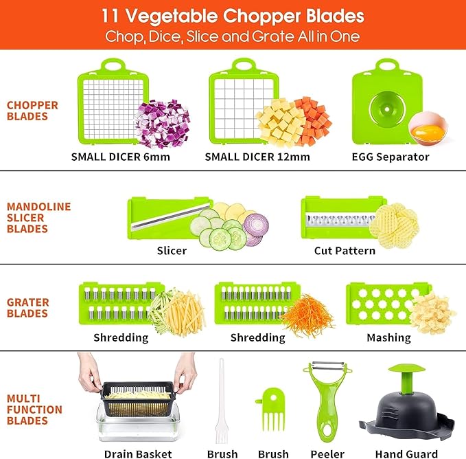 14/16 in 1 Multifunctional Vegetable Chopper