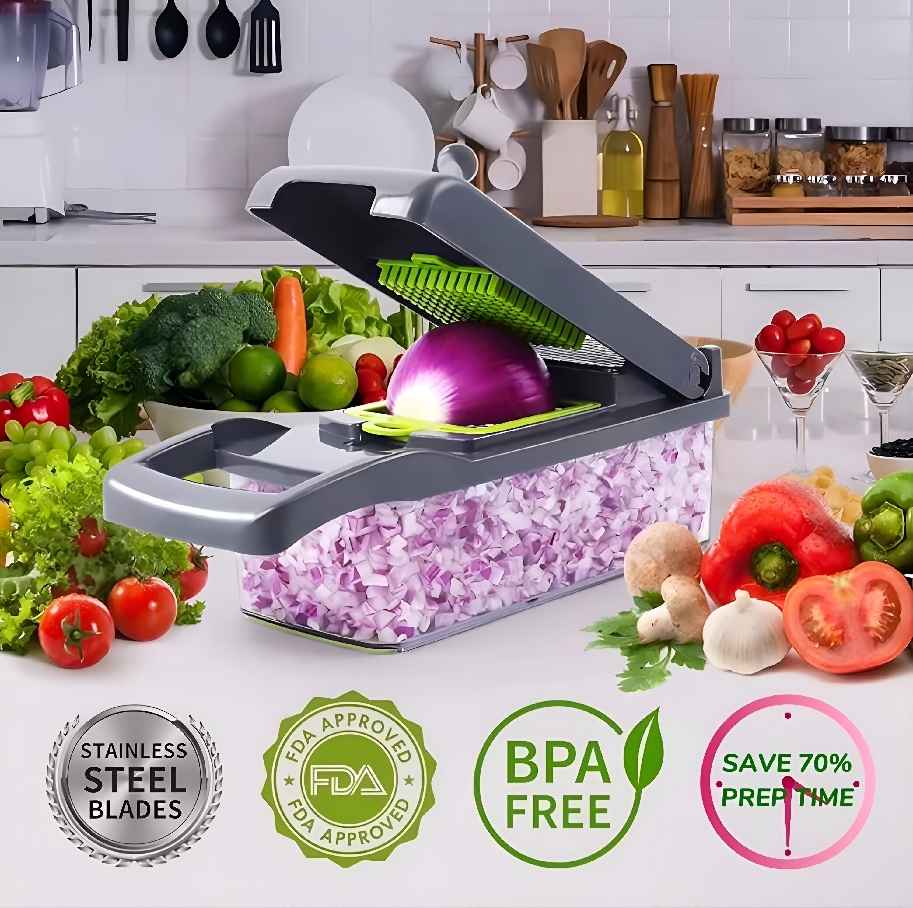 14/16 in 1 Multifunctional Vegetable Chopper