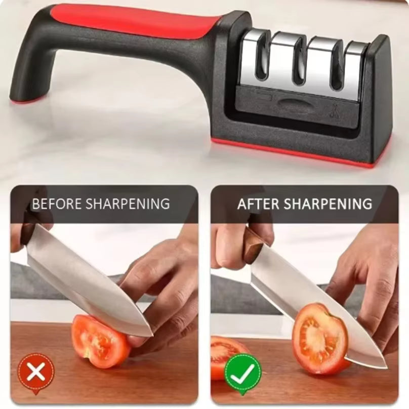 3-in-1 Knife Sharpener With Fruit And Meat Knife