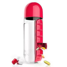 2-in-1 Medicine Organizer with Water Bottle